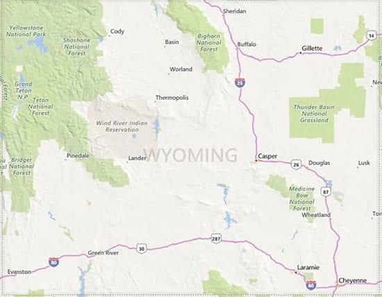 Wyoming USDA Eligibility Map